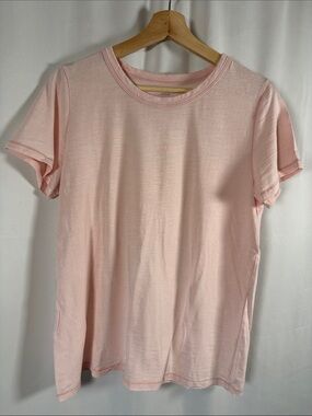 aerie Light Pink Short Sleeve Crew Tee